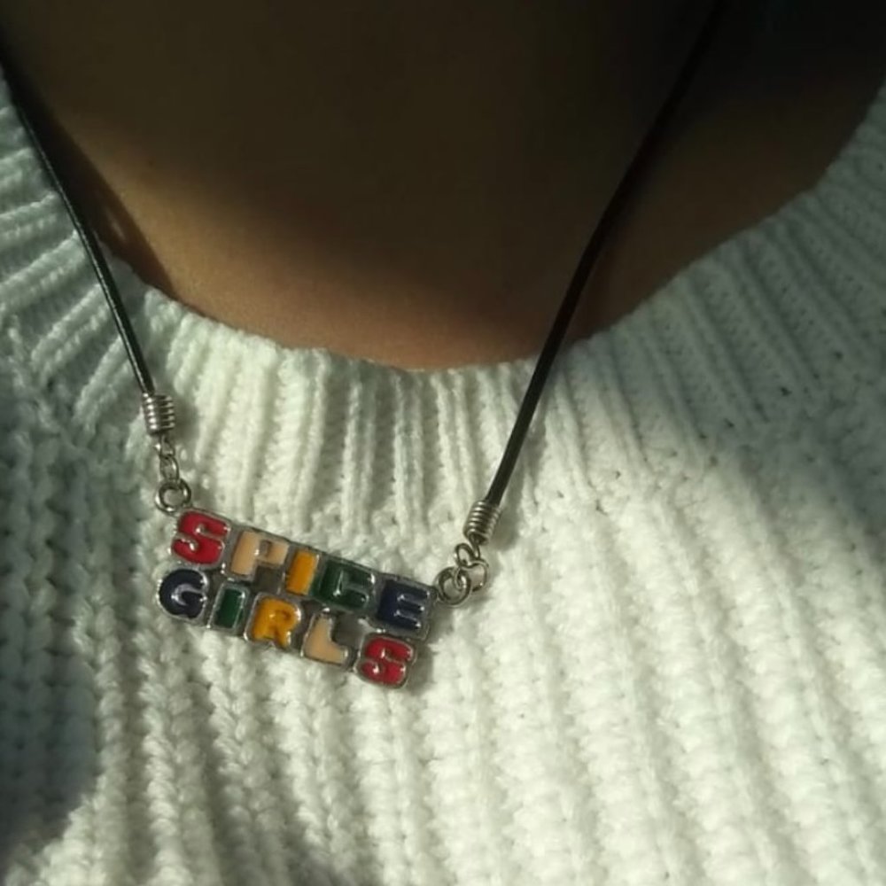 RARE 90s Spice Girls Enamel Necklace